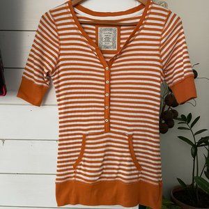 Duck Head Women's Polo Style Henley Top